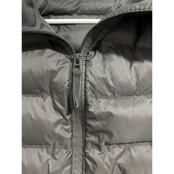 ZARA‎ Cropped Puffer Hooded Lightweight Jacket Black Women's Size Medium - Image 10
