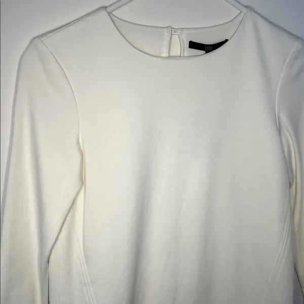 NWT Tibi white long sleeve shift mini classy dress - Image 4