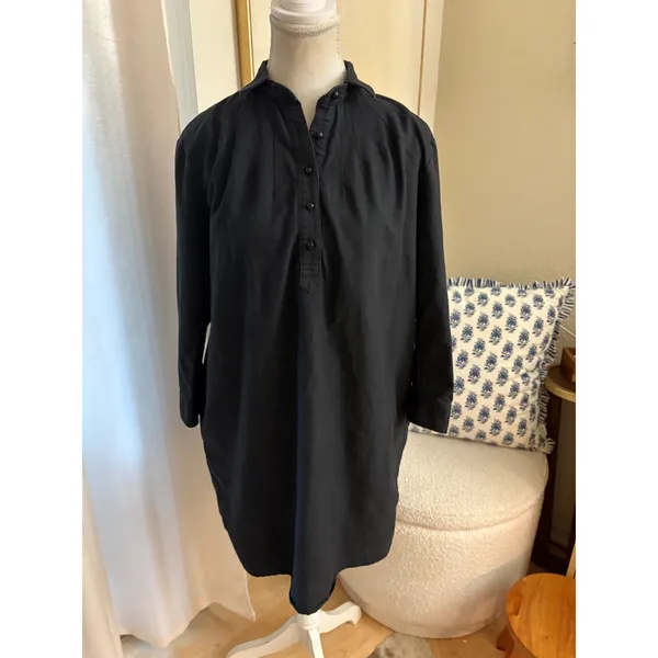 Pomander Place Tuckernuck Black Polly Dress Size XS Mini Long Sleeve - Image 2