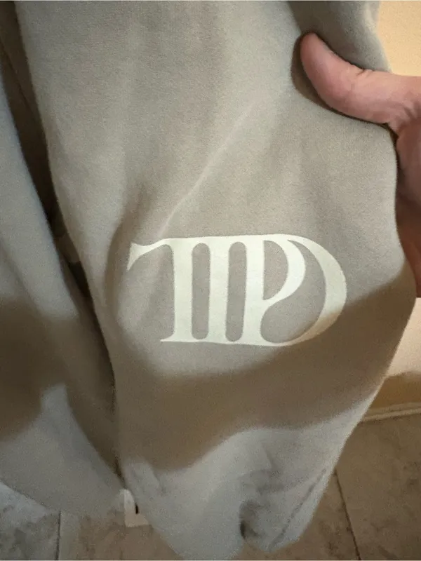 Taylor Swift Tortured Poets Department Beige Sweatpants - Image 3