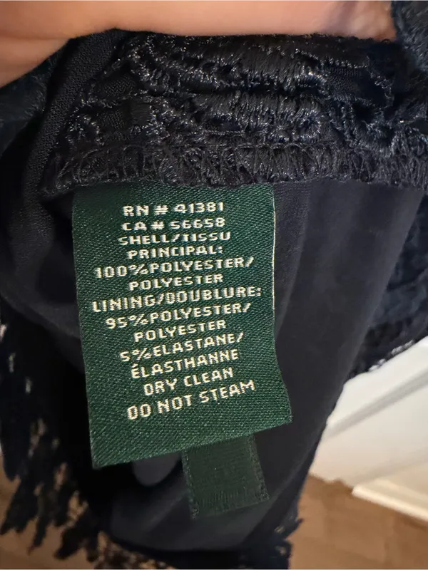 Lauren Ralph Lauren Lace Sheath Cocktail Dress Size 8 - Image 5