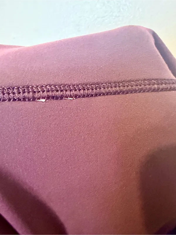 INGIA High Waist Flare Yoga Pants Plum Brown Sweetheart Seam 31” Inseam XS - Image 12