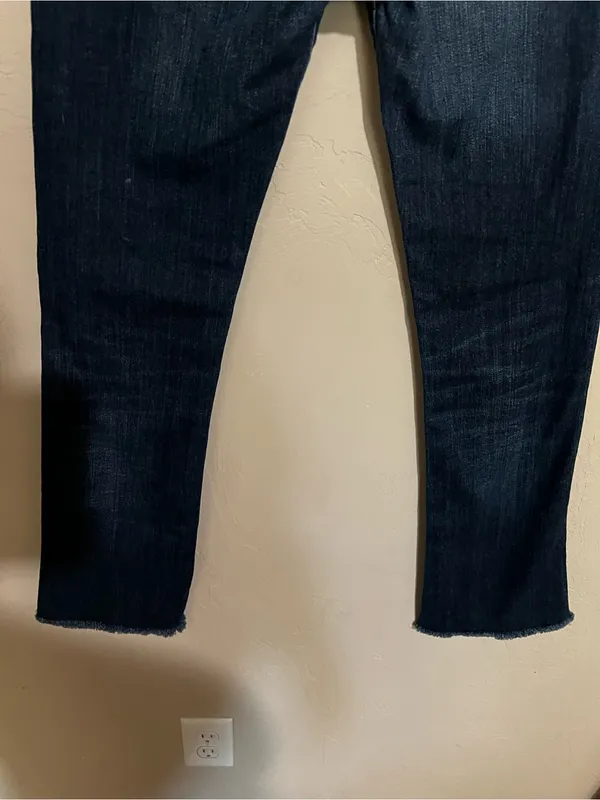 Citizens of Humanity Kelly Low Rise Dark Wash Bootcut‎ Raw Hem Jeans - Image 9