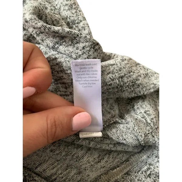 Athleta Coaster Luxe Sweatshirt Womens‎ Large Grey Heathered Oversized Cozycore - Image 4
