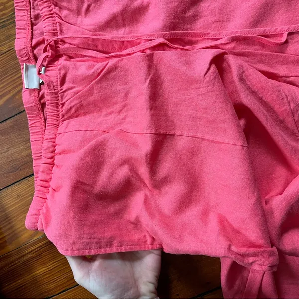 A New Day Coral Linen Blend Wide-Leg Pants - Image 5