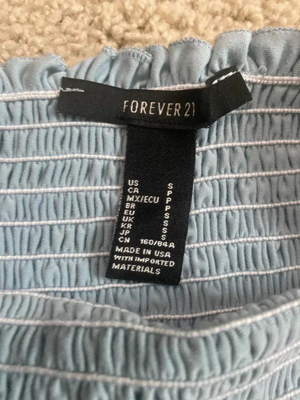 forever21 blue tube top - Image 3
