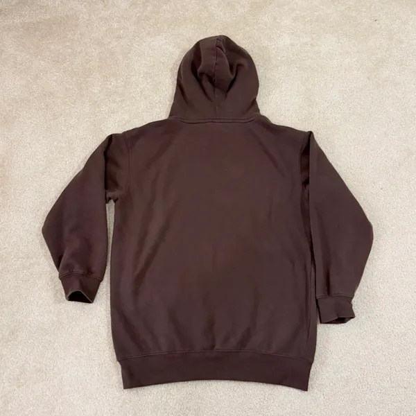 Chocolate Brown Oversized Hoodie Dres Size M - Image 6