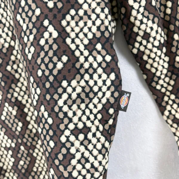 Dickies Women Camden Top XS Snake‎ Print Mock Neck Street Retro Activewear - Image 3