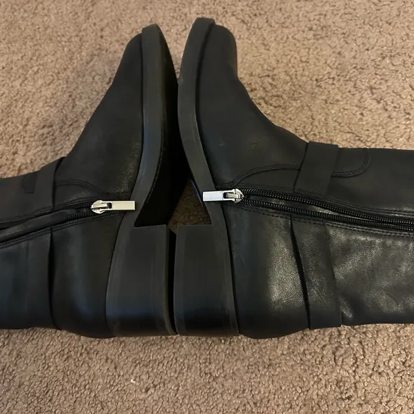 Sole Society Black Leather Moto Boots 7.5 - Image 5