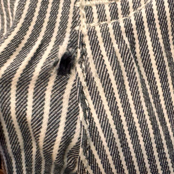 Free People Striped‎ High Waist Pants Size 25 Waist Belle Skinny Trouser Blue - Image 11