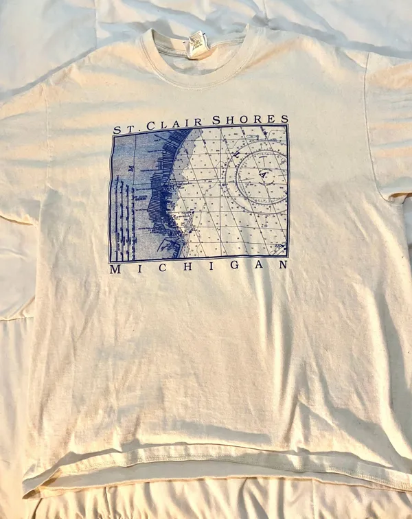 Vintage t Shirt White Size L - Image 2