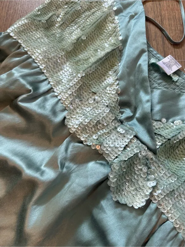 Kimchi Blue Urban Outfitters NWT Y2K Silk & Velvet Dress: Size Small - Image 4