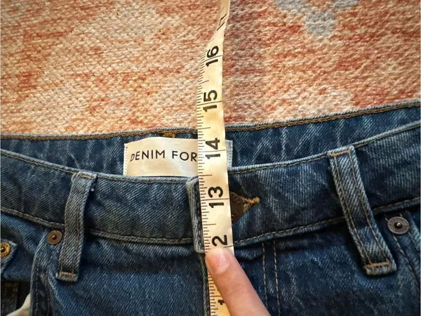 Aritzia Denim Forum Rowan Curve-Fit Super Hi Straight Ankle Jean size 30 121792 - Image 8