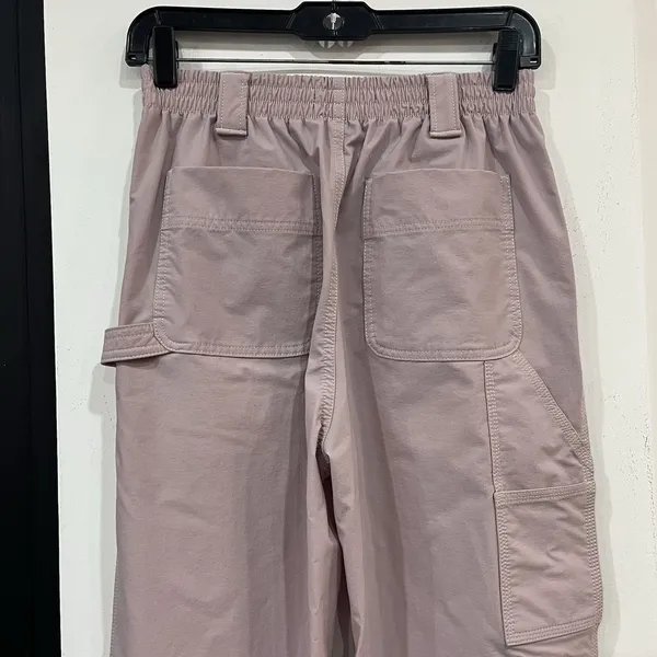 Urban Outfitters Women’s Pink Nylon Utility Cargo Pants Size Small - Image 5