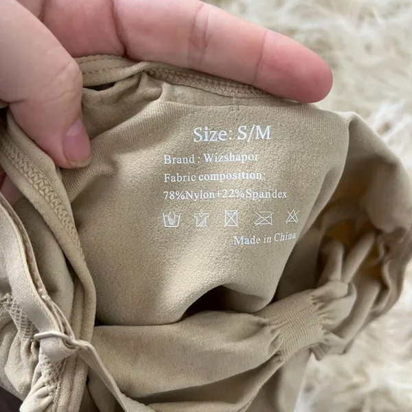 Source Unknown Brand New Nude Shapewear One Piece Bodysuit Tummy Control Butt Lift Size S M - Image 4
