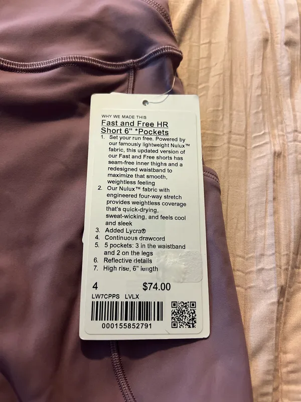 Lululemon Shorts Fast Free High-Rise 6" - Image 9