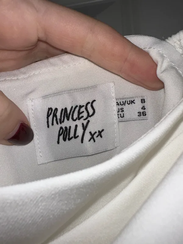 White Princess Polly Mini Dress - Image 3