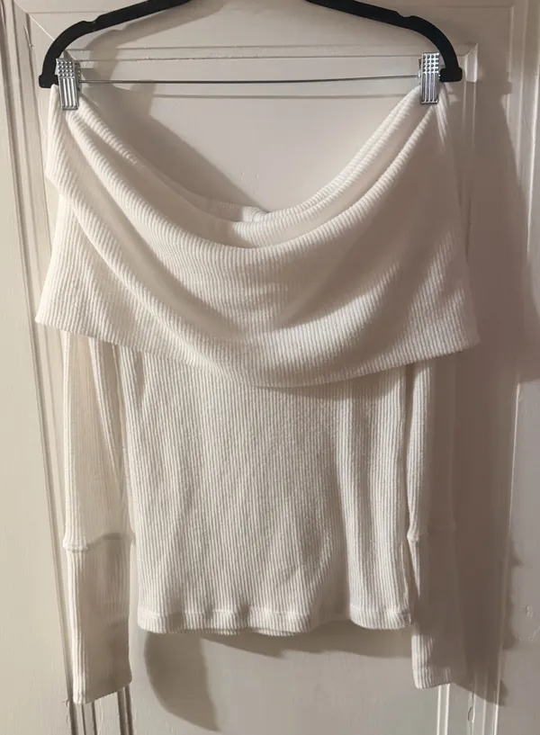 We The Free Snowbunny Off The Shoulder Top In White - Size S - Image 3