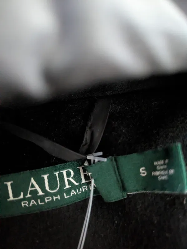 Lauren Ralph Lauren Moxed-Media Toggle Puffer Coat Size Small - Image 4