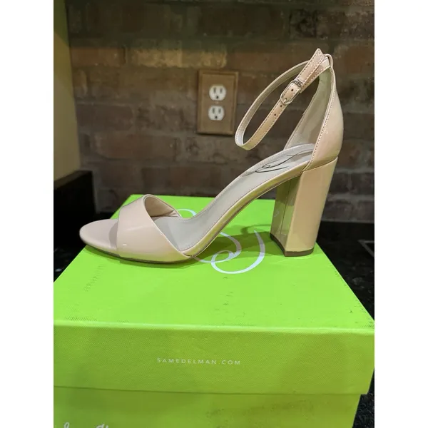 Sam Edelman Robyn Sandal Heel Women's Size 9 Beige Blush Leather - Image 4