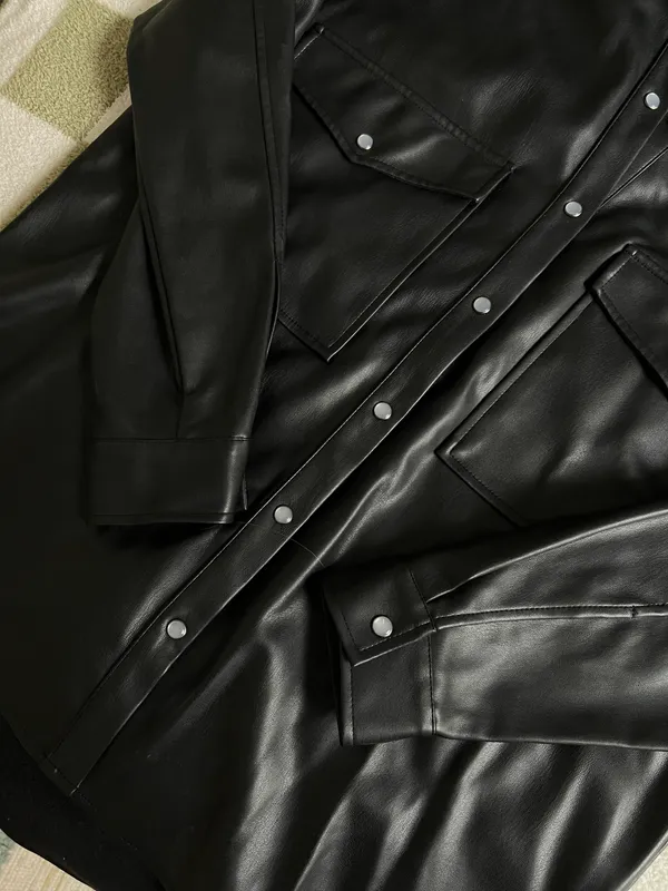 12th Tribe Leather Shacket - Image 8