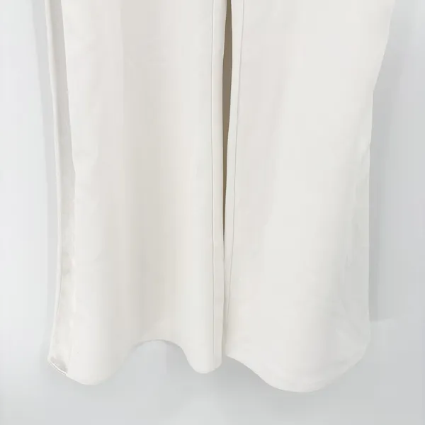 Amanda Uprichard Womens Champagne Satin Trim Bridal Elegant Jumpsuit Size‎ S - Image 6