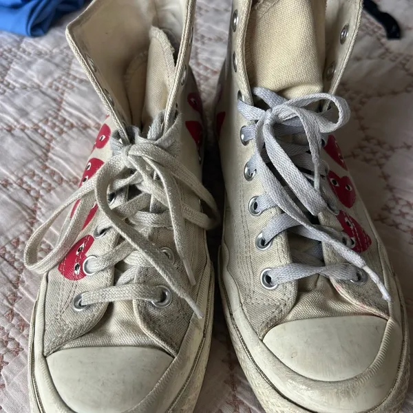Comme des Garçons PLAY x Converse Heart High top sneakers - Image 10