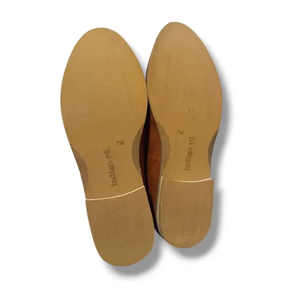 Indigo Rd Loafers Womens 7M Cognac‎ Brown Faux Leather Slip On Almond Toe Flats - Image 8