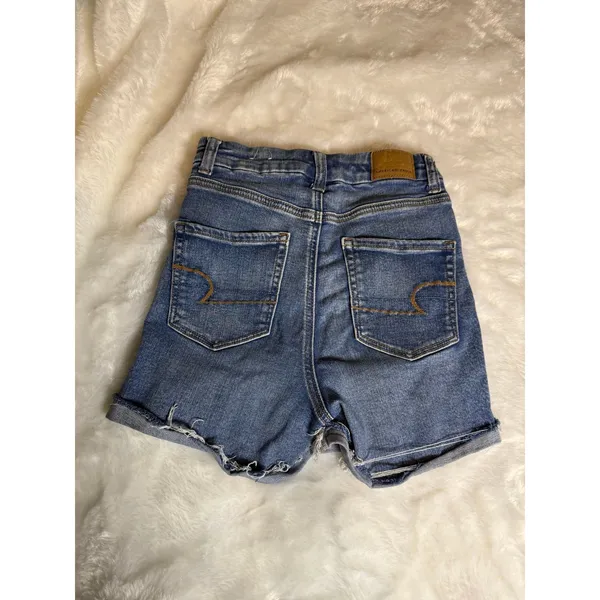 American eagle curvy hi rise shortie shorts size 0 - Image 5