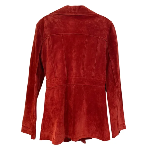 Arden B Vintage Suede Jacket Women Medium Rust Y2K Vintage Boho Western Autumnal - Image 9