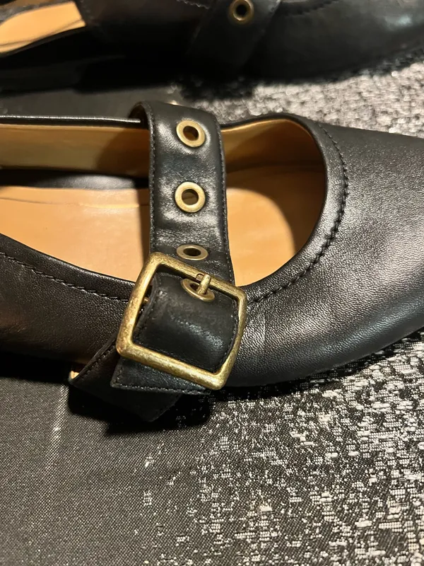 Womens sz 8.5 Vionic Elena Black Pointed Toe Slingback Mary Jane Flats - Image 6
