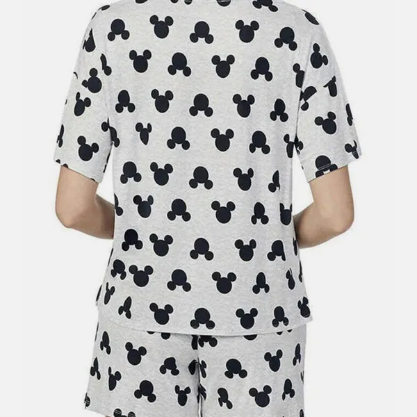 Disney short pajama set Black Mickey Design SZ:XL - Image 2