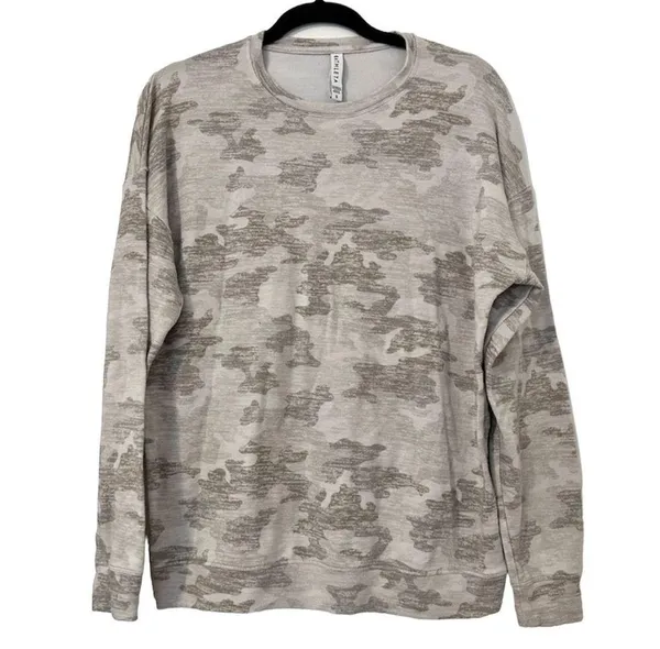 Athleta Pure Luxe Camo Printed Sweatshirt - Image 3