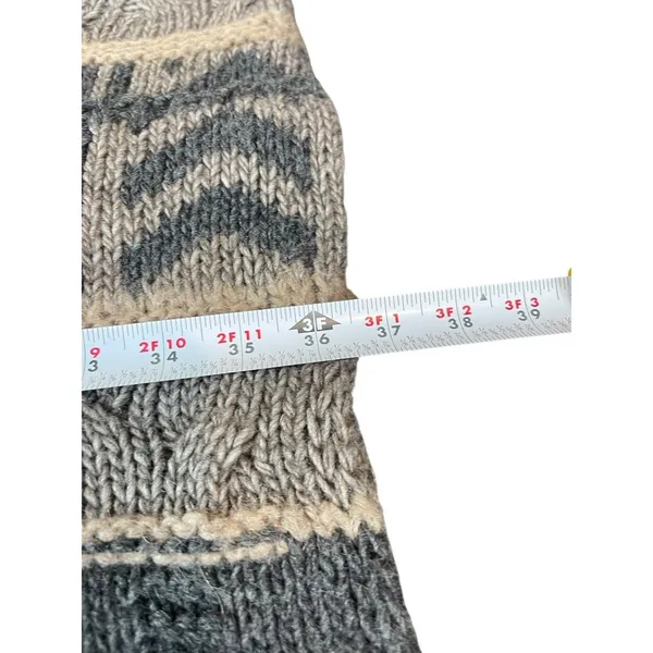 Gottardi Collection Made In Italy Boho Knit Open Front Cardigan Alpaca Wool L - Image 9