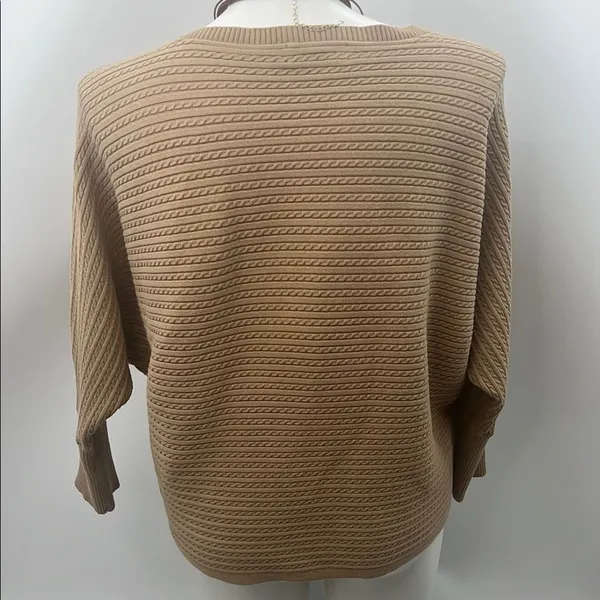 Ralph Lauren Black Label Tan Boat Neck Dolman Sleeve Sweater - Image 5