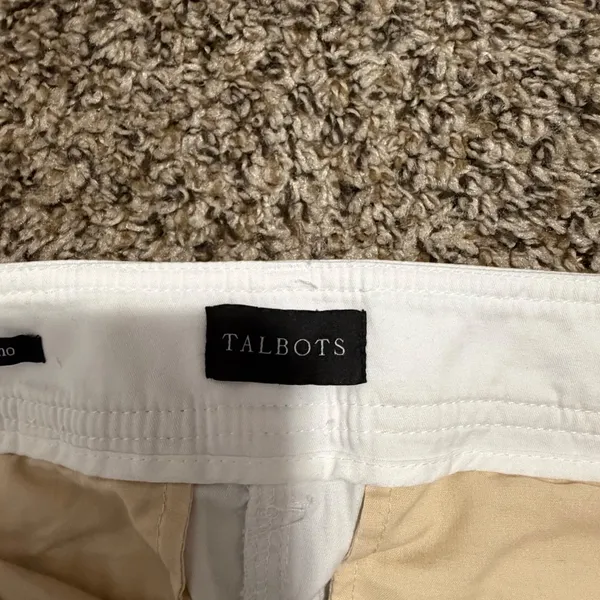 Talbots White Heritage Twill Everyday Chino Pants Womens Size 6 Straight Leg - Image 2