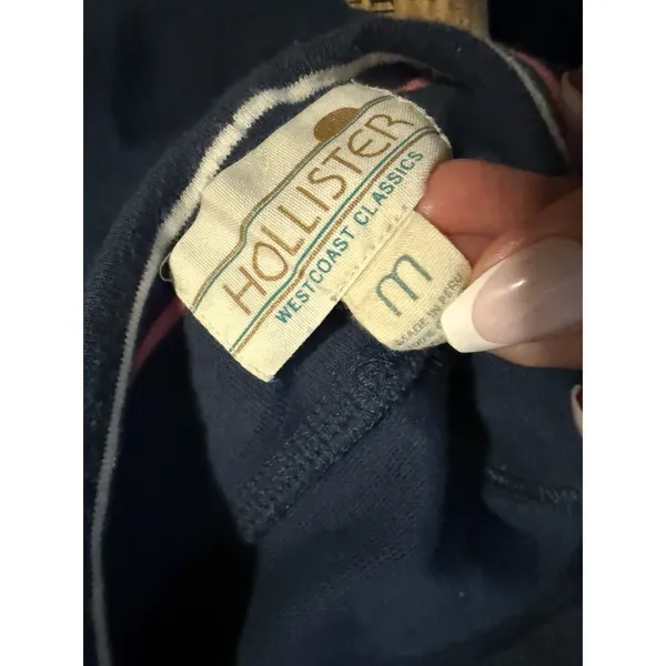 Y2K Vtg Hollister Low Rise Flare Track Sweatpants Medium M‎ Drawstring - Image 5