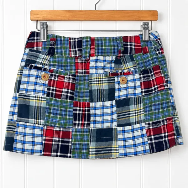 American Eagle Outfitters Patchwork Plaid Micro Mini Skirt Y2K Size 0 - Image 2