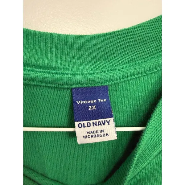 NWOT Old Navy Green Oversized Crop Tee 2X - Image 4