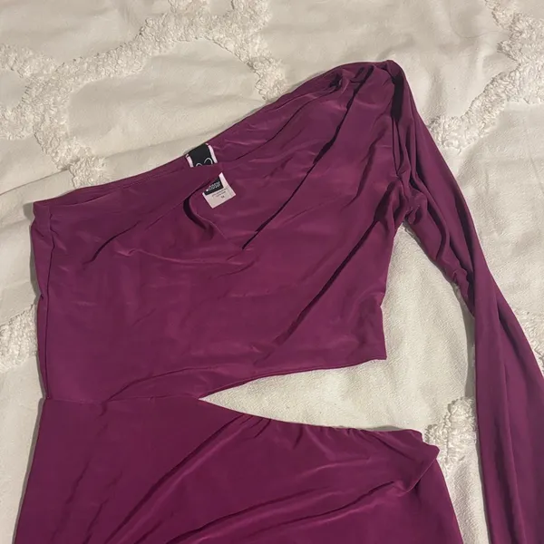 Windsor “Hit the Club” One-Shoulder Purple Mini Dress - Image 5
