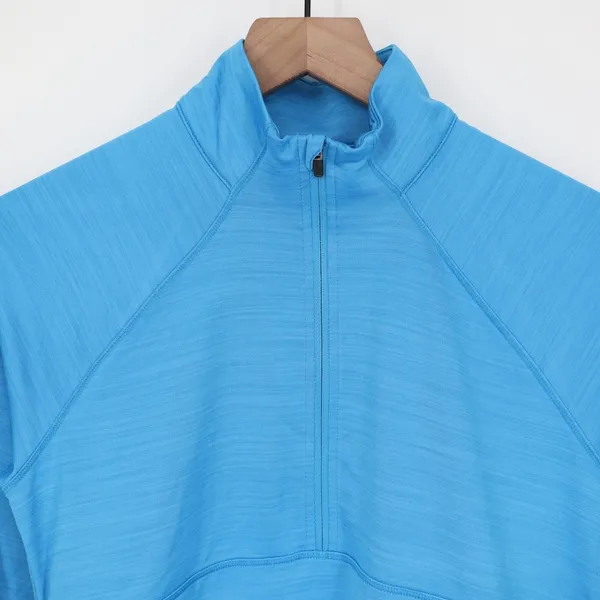 DSG Womens Movement 1/4 Zip Pullover Aqua Blue Heather Size S NEW - Image 3