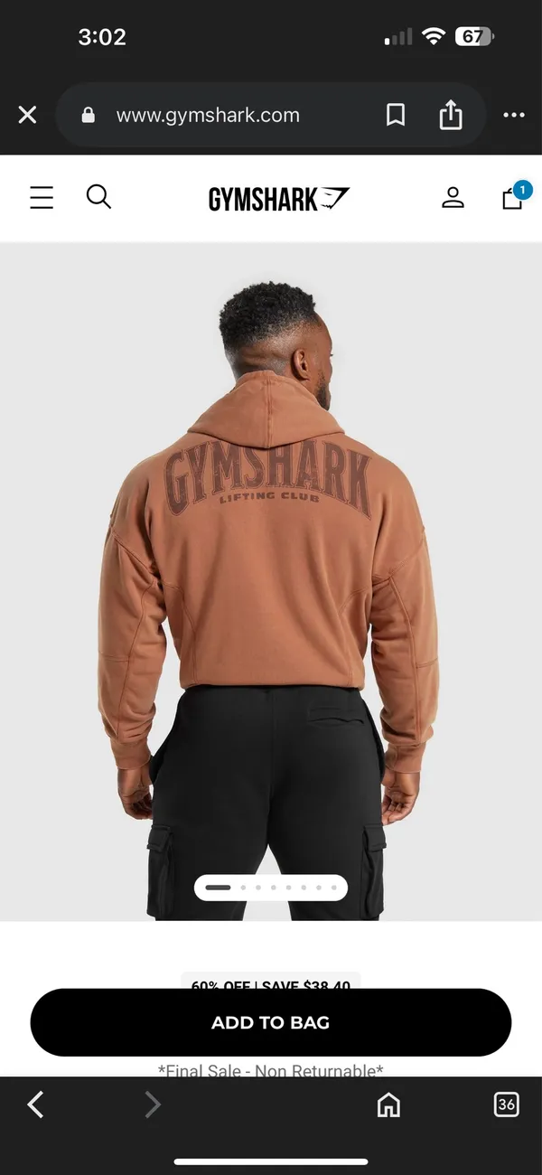 Gymshark Hoodie - Image 2