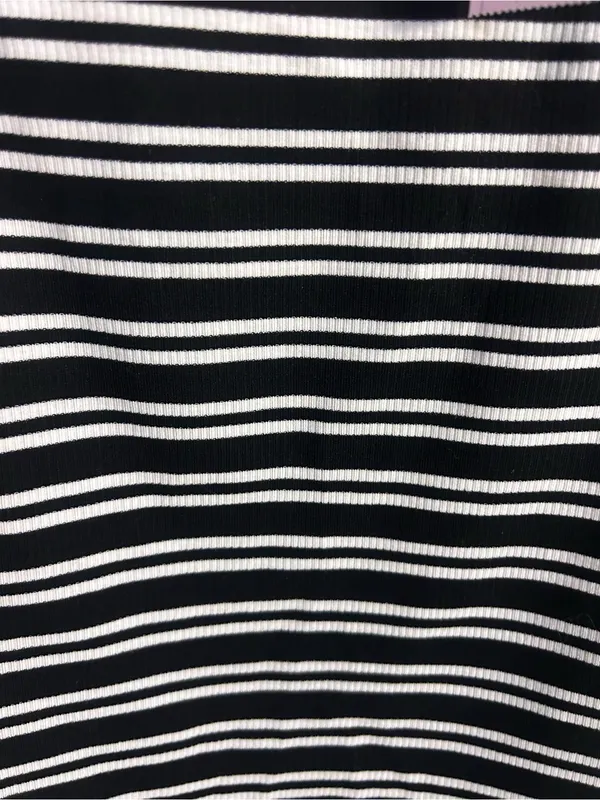 NWT Wild Fable Women’s Black White Striped Sleeveless Tank Top Size S - Image 5