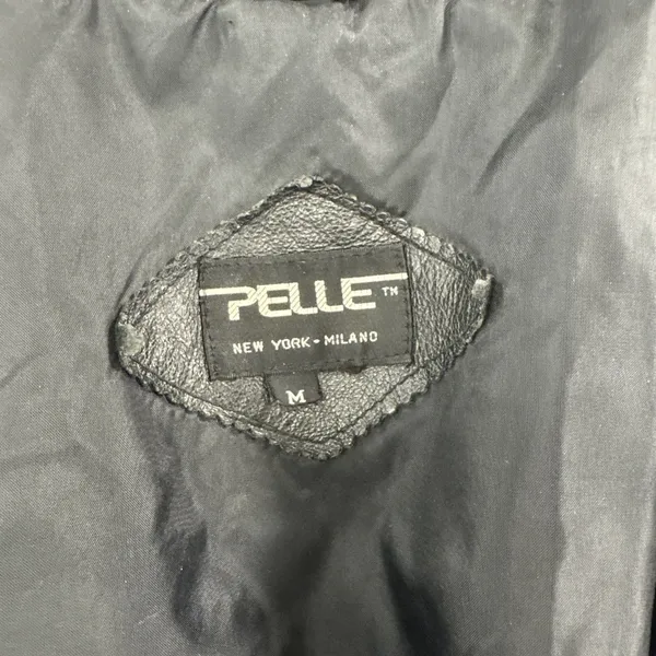 Vintage Pelle New York Milano Leather Jacket Women’s M Black Genuine Leather 90s - Image 8