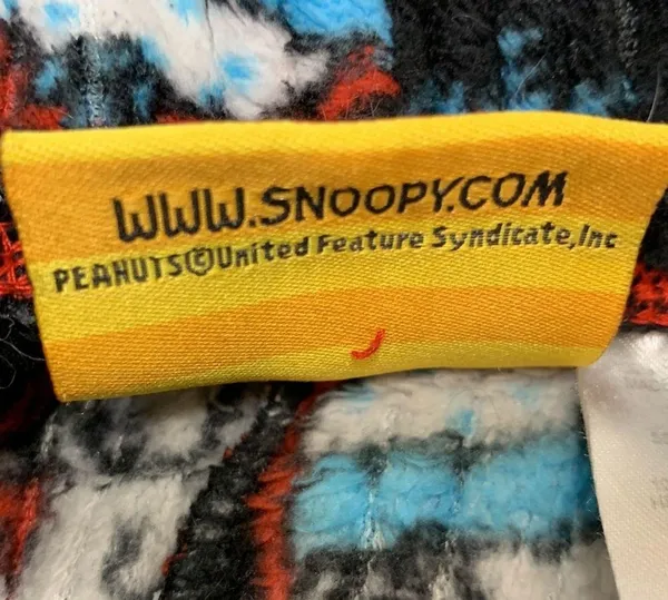 Peanuts Snoopy Fleece Black Pajama Pants Size S - Image 5