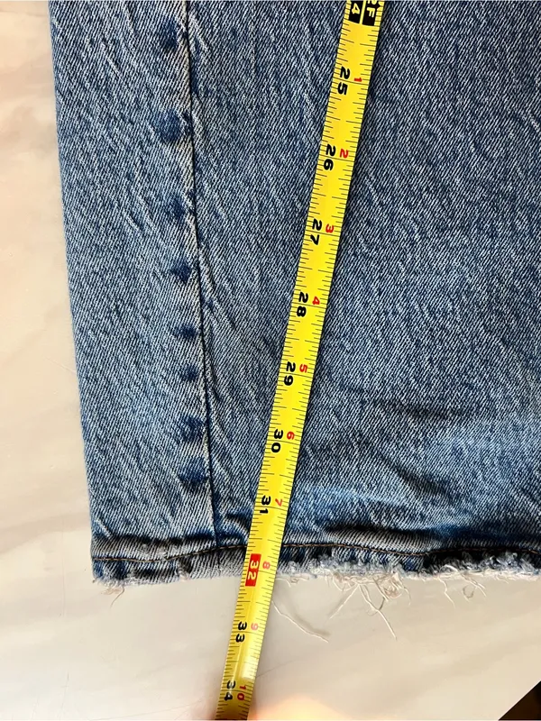 Abercrombie & Fitch The Dad High Rise Distressed Jeans Women’s 26 2S Light Wash - Image 5