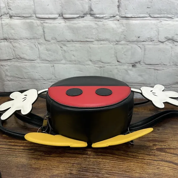 Disney Store New Mickey Mouse Ears, Feet & Hands Backpack Crossbody Bag W Wallet - Image 6