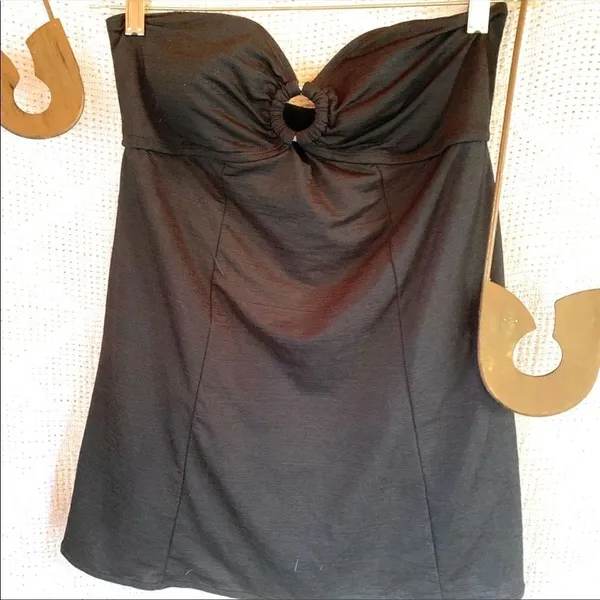 White Stag Bathing‎ Suit Tankini Top Black - Image 6