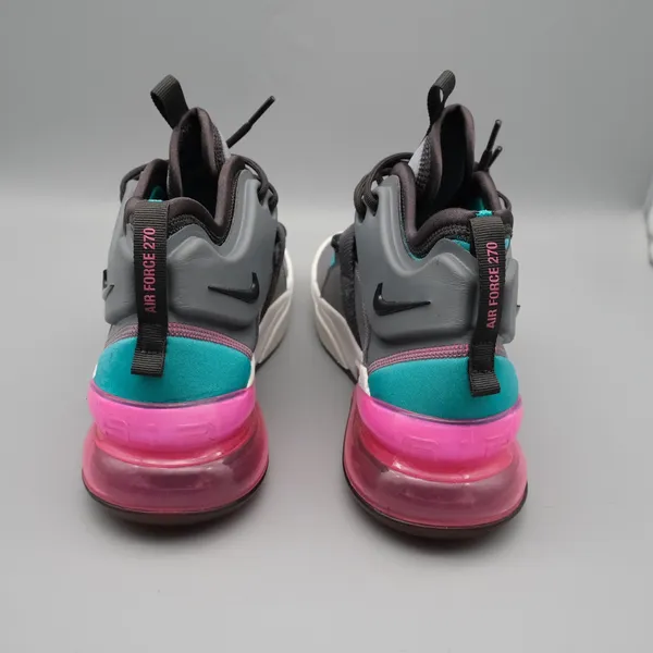 Nike Air Force 270 GS Wolf Grey Hyper Pink Teal AJ8208-005 6Y Women 7.5 Sneaker - Image 8