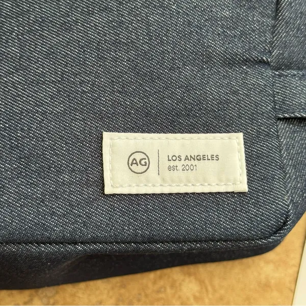 AG Adriano Goldschmied NWT Los Angeles Denim Toiletry Cosmetic Makeup Bag - Image 2